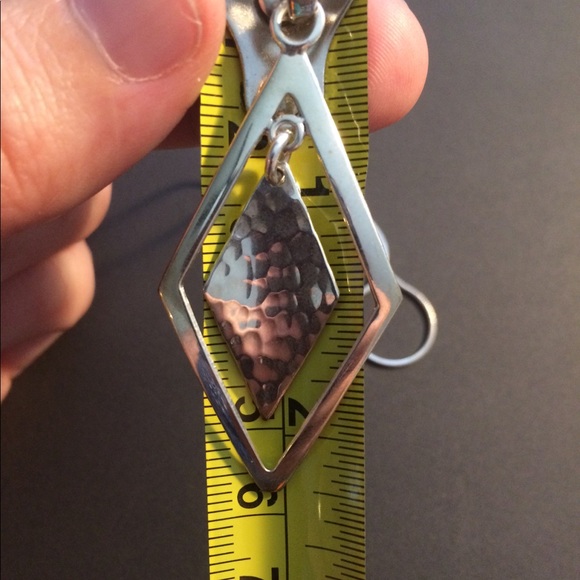 Silver Nested Diamond Necklace - Picture 4 of 5